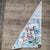 Peinture sur voile réalisé par Cécile Colombo en voile de bateau made in france
