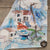 Gemälde auf einem Segel von Cécile Colombo in einem in Frankreich hergestellten Bootssegel