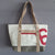 Recycled boat sail travel bag made in France