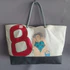Large Shopping bag with bather by Cécile Colombo