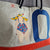 large tote bag in painted sail by cécile colombo in boat sail made in france