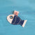 Sardine key ring made of recycled boat sail made in france