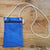 Recycled boat sail phone pouch made in france