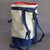 Backpack made of recycled boat sail made in France