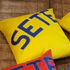 Yellow "SETE" cushion
