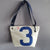 Mini shoulder bag made of recycled boat sail made in france