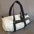 Polochon bag made of recycled boat sail canvas made in France