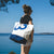 borsa sedia da spiaggia con vela da barca riciclata in Francia
