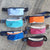 Collection of banana bags made from recycled sailcloth - colorful, unique and eco-responsible accessories, handmade in France by Les Toiles du Large