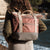 Sac à dos petit modèle en voile de bateau recyclée – modèle browny chocolat, durable et éthique, fabriqué en France par Les Toiles du Large