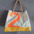 Cabas Bag in recycled sailcloth in sailcloth made in france