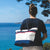 Handbag made of recycled sailcloth made in france