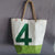 beach bag in recycled sailcloth in sailcloth made in france