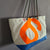 Recycled boat sail tote bag made in france