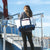 Travel bag made of recycled boat sail made in france