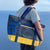 Sac voyage en voile de bateau recyclée - made in France en voile de bateau made in france