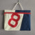 Navy satchel made in france