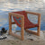 Fauteuil en bois et voile de bateau recyclée en voile de bateau made in france