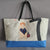 large sail bag painted by cécile colombo in boat sail made in france