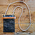 Pochette téléphone en bandoulière - en voile de bateau recyclée - fabrication artisanale en Provence, à La Ciotat, France - démarche éthique et durable