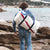 Polochon bag in recycled sailcloth in sailcloth made in france