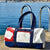 Polochon petit Navy en voile de bateau made in france