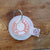 Recycled boat sail key ring made in france