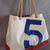 Cabas Bag in recycled sailcloth in sailcloth made in france