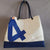 Cabas Bag in recycled sailcloth in sailcloth made in france