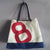 Cabas Bag in recycled sailcloth in sailcloth made in france