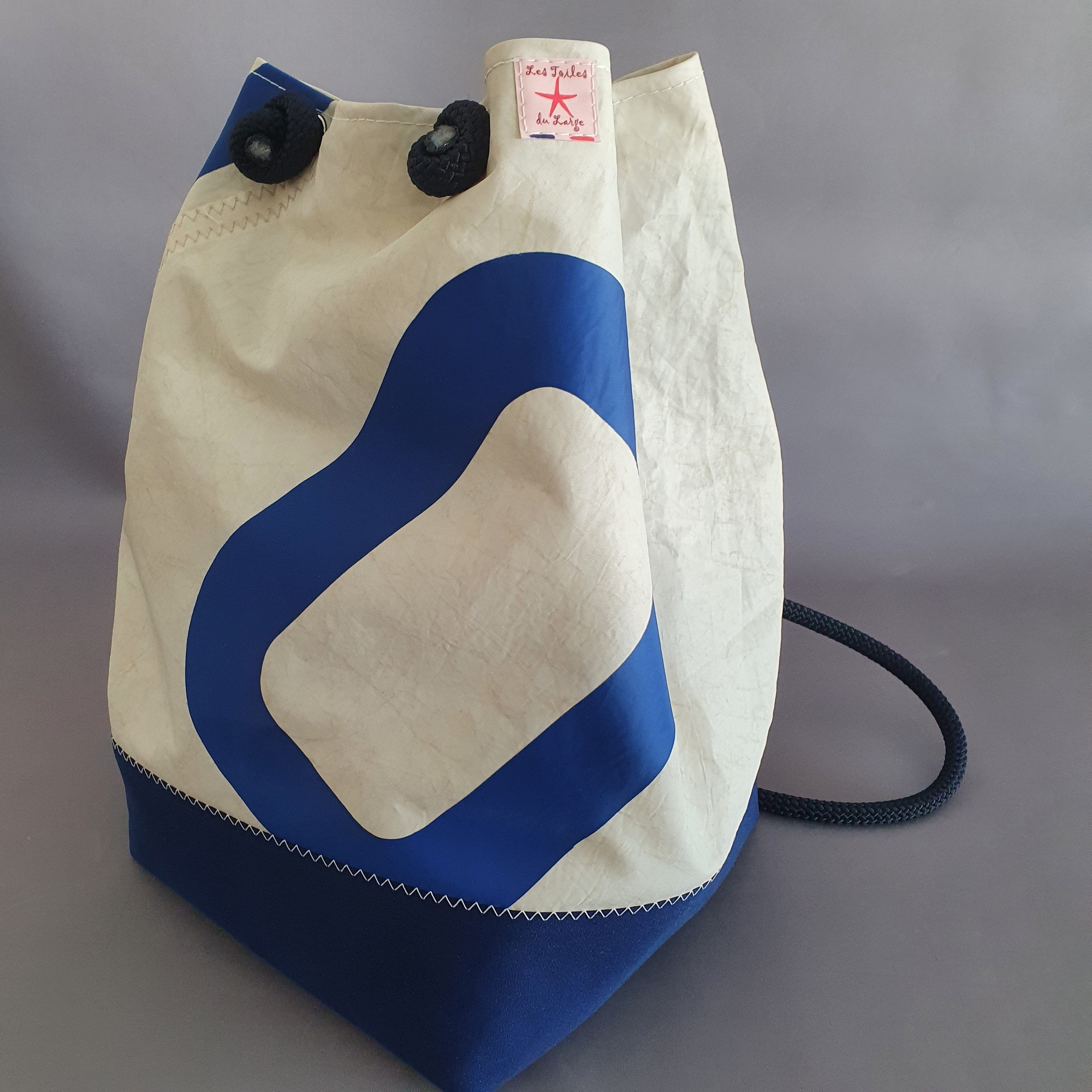 sac marin baluchon en voile de bateau recyclée – lestoilesdularge