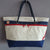 Handbag made of recycled sailcloth made in france