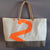 recycled boat sail tote bag large model made in france