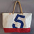recycled boat sail tote bag large model made in france
