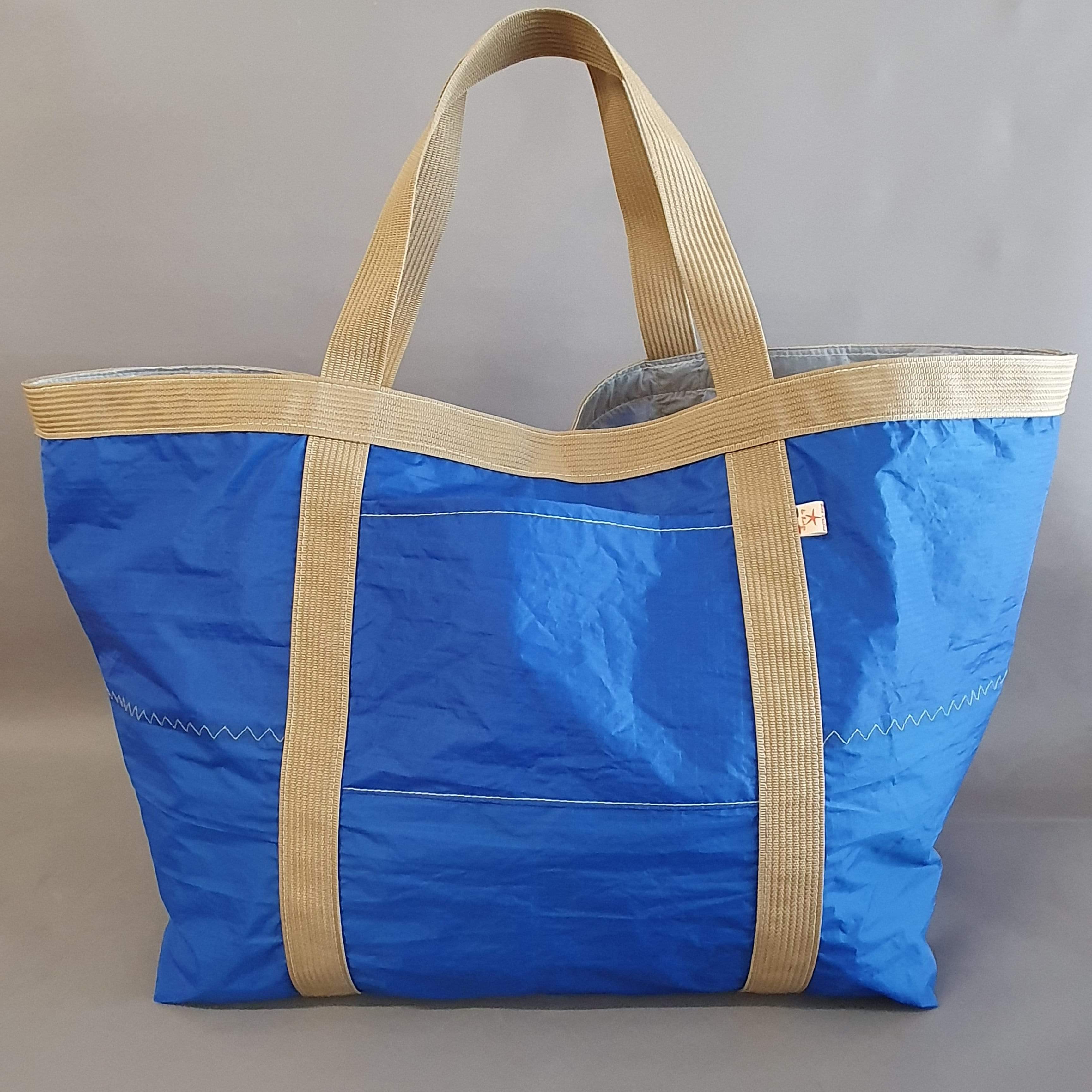 sac cabas en voile de bateau recyclée grand modèle – lestoilesdularge