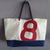 recycled boat sail tote bag large model made in france