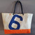 recycled boat sail tote bag large model made in france