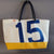 recycled boat sail tote bag large model made in france