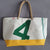 recycled boat sail tote bag large model made in france