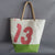 beach bag in recycled sailcloth in sailcloth made in france