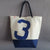 beach bag in recycled sailcloth in sailcloth made in france