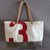 Recycled boat sail tote bag made in france