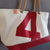 Recycled boat sail tote bag made in france