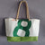 Recycled boat sail tote bag made in france