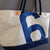 Recycled boat sail tote bag made in france