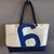 Recycled boat sail tote bag made in france