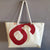 Recycled boat sail tote bag made in france