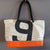 Recycled boat sail tote bag made in france