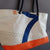 Recycled boat sail tote bag made in france