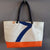 Recycled boat sail tote bag made in france